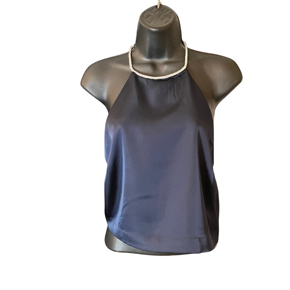 Rachel Zoe - Navy - Crystal Racerback Tank - Medium - NWT